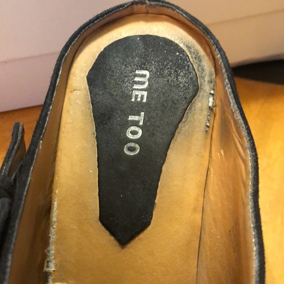 Vintage Me Too Simone deleted Black Suede 10 Clog with box - Picture 7 of 11